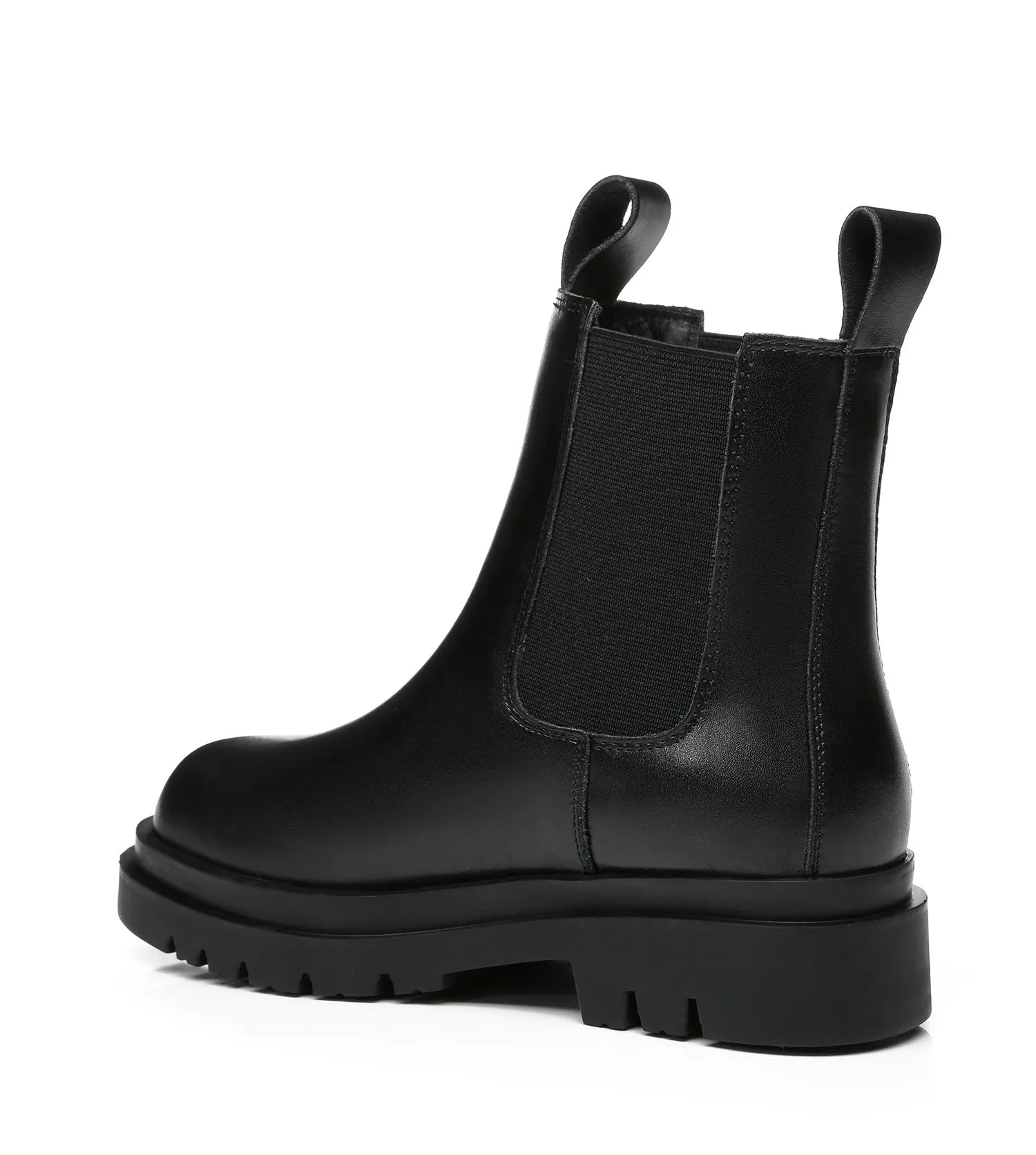 TARRAMARRA Vaneta Women Black Boots Sheepskin Wool Lining